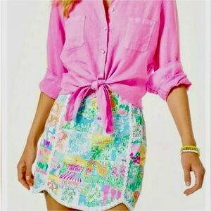 NEW RARE Find Lilly Pulitzer Patty Skort State of Mind Print